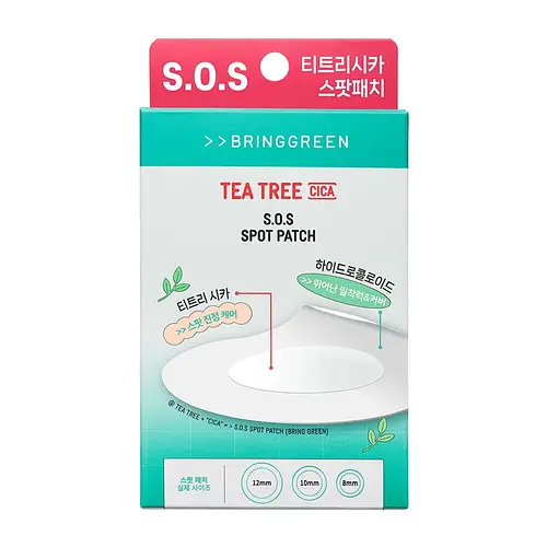 Bring Green Tea Tree Cica S.O.S Spot Patch 75+25 Counts