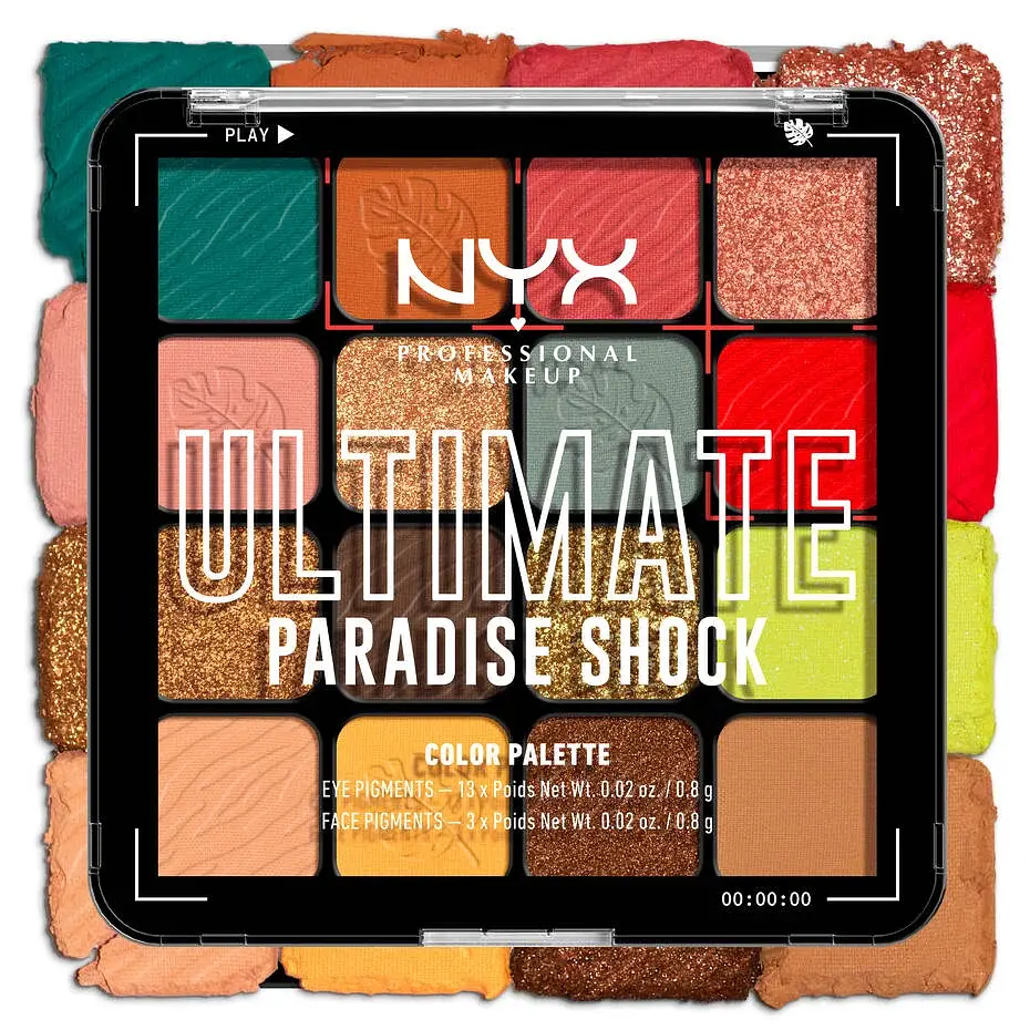 NYX Cosmetics Vegan Ultimate Shadow Palette Paradise Shock