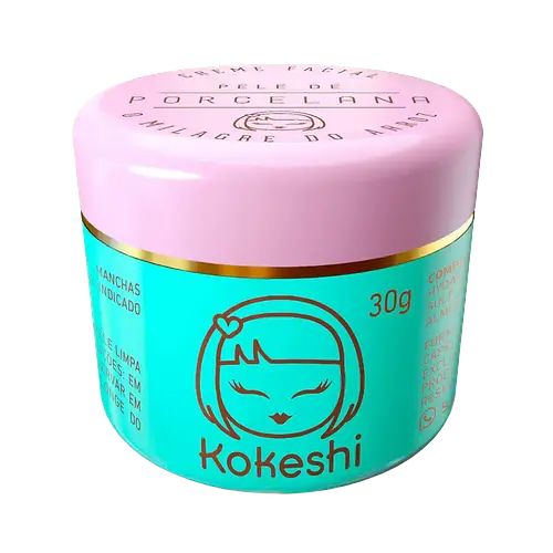 Kokeshi Hidratante Facial Pele De Porcelana