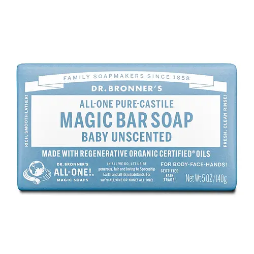 Dr. Bronner's Pure-Castile Magic Bar Soap Baby Unscented