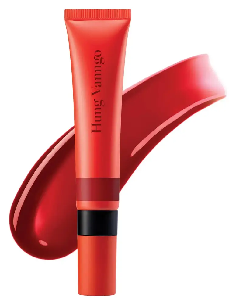 Hung Vanngo Beauty Glossy Lip Hue Hydrating Lip Shine With Hyaluronic Acid New York Red
