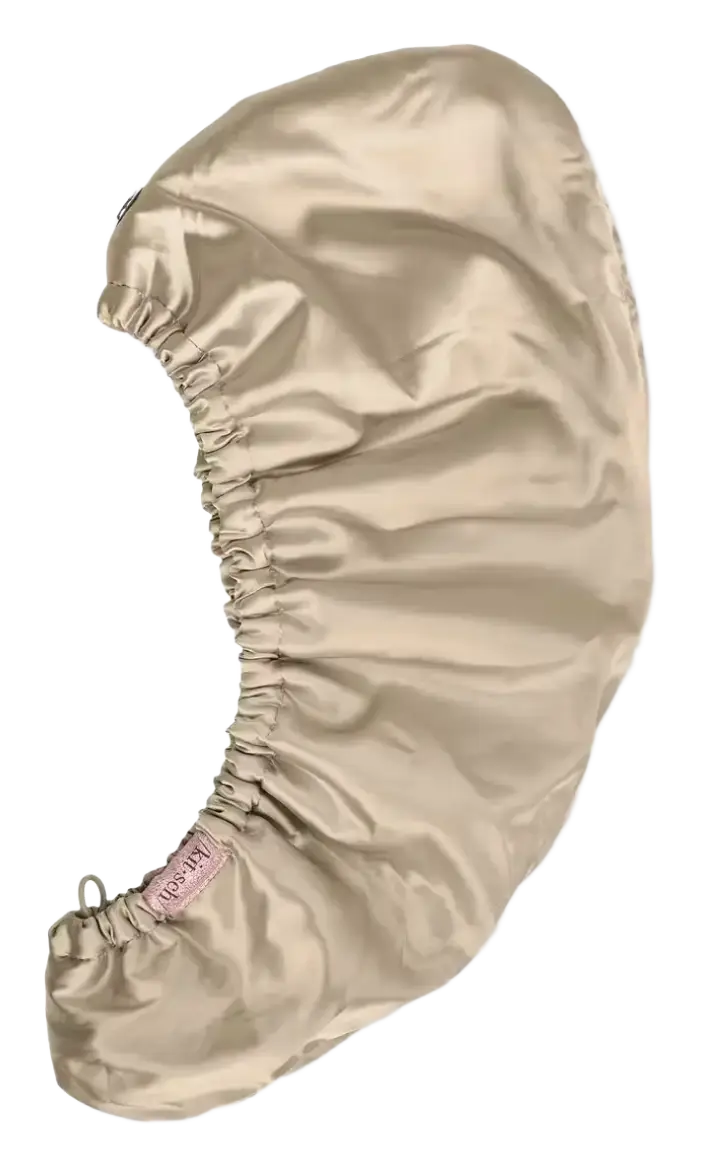 Kitsch Satin-Wrapped Microfiber Hair Towel Champagne
