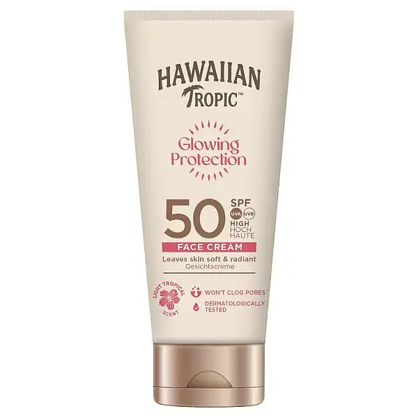 Hawaiian Tropic Glowing Protection Face Cream SPF 50 UK