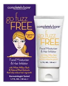 Completely Bare Go Fuzz Free Facial Moisturizer & Hair Inhibitor