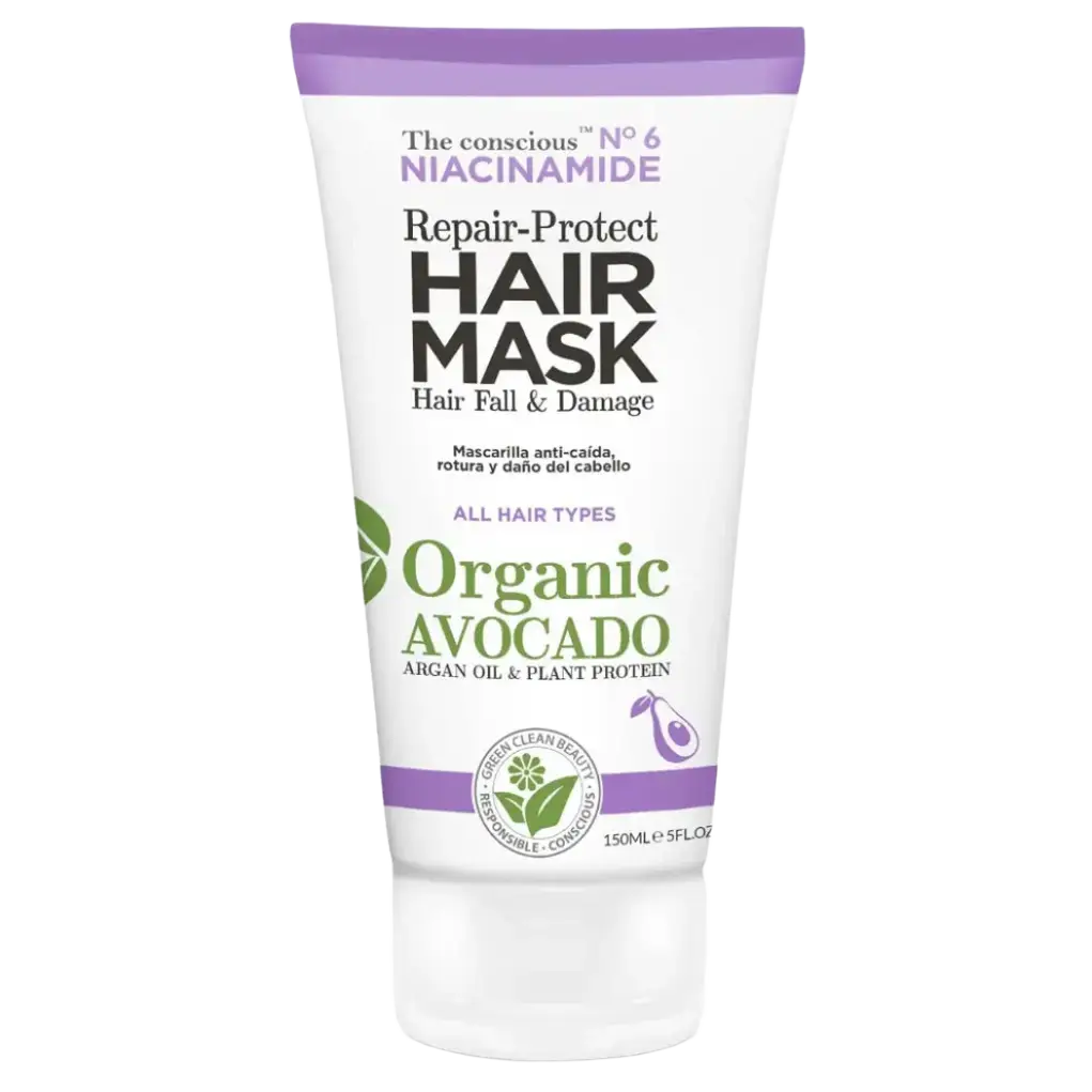 Biovène Barcelona The Conscious Niacinamide Repair-Protect Hair Mask Damage & Hair Fall Organic Avocado