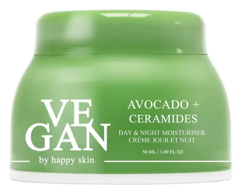 VEGAN by happy skin Avocado + Ceramides Day & Night Moisturiser
