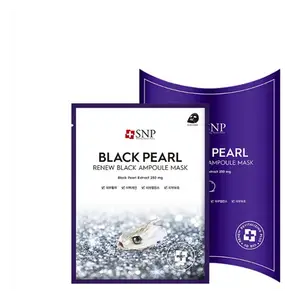 SNP Black Pearl Renew Black Ampoule Mask