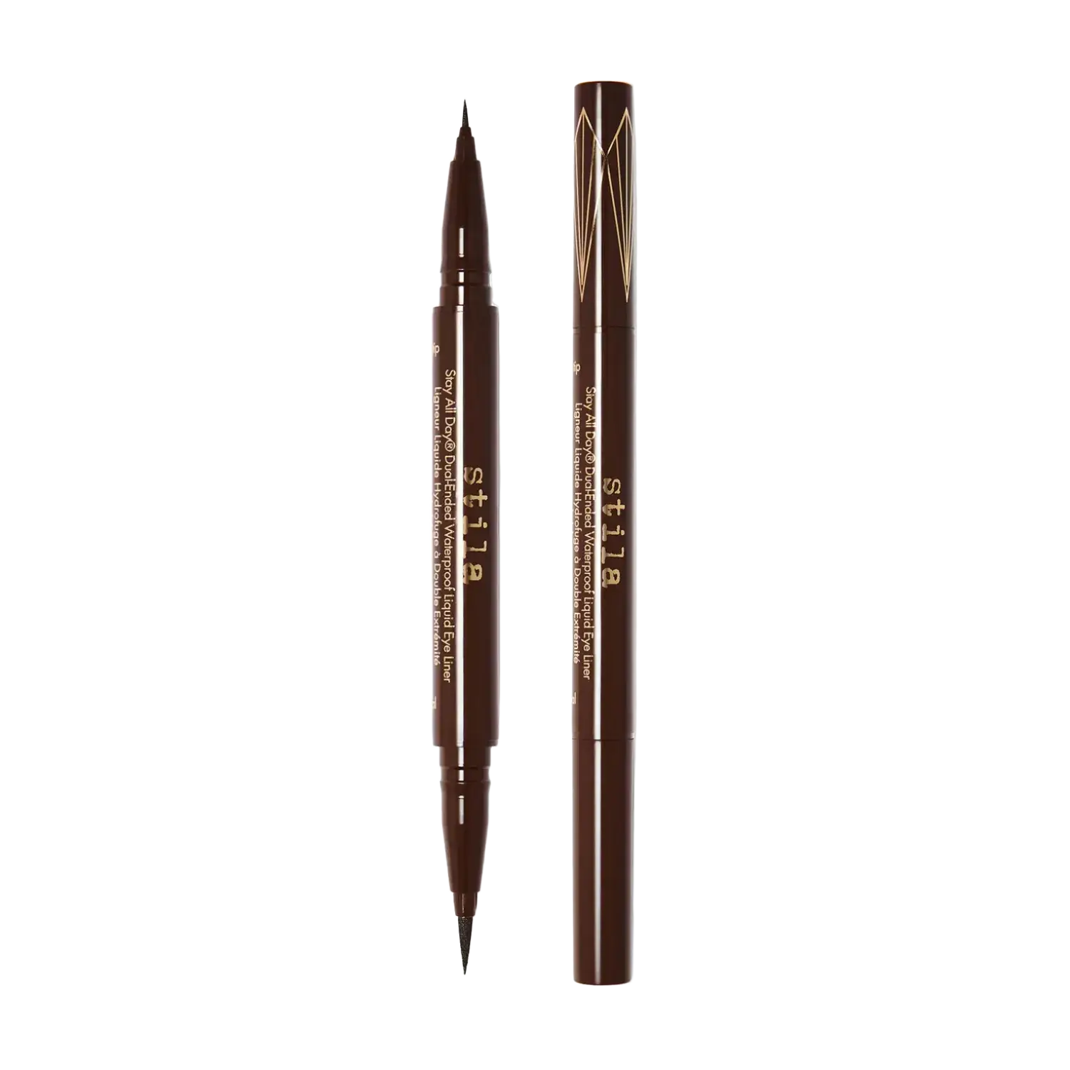 Stila Cosmetics Stay All Day Dual-Ended Waterproof Liquid Eye Liner Dark Brown