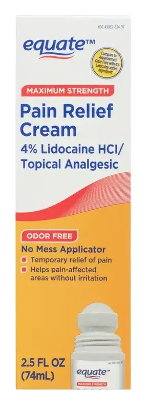 Equate Maximum Strength Lidocaine Pain Relief Cream