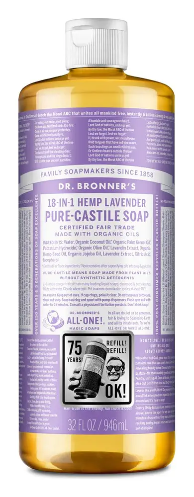 Dr. Bronner's Pure-Castile Liquid Soap Lavender