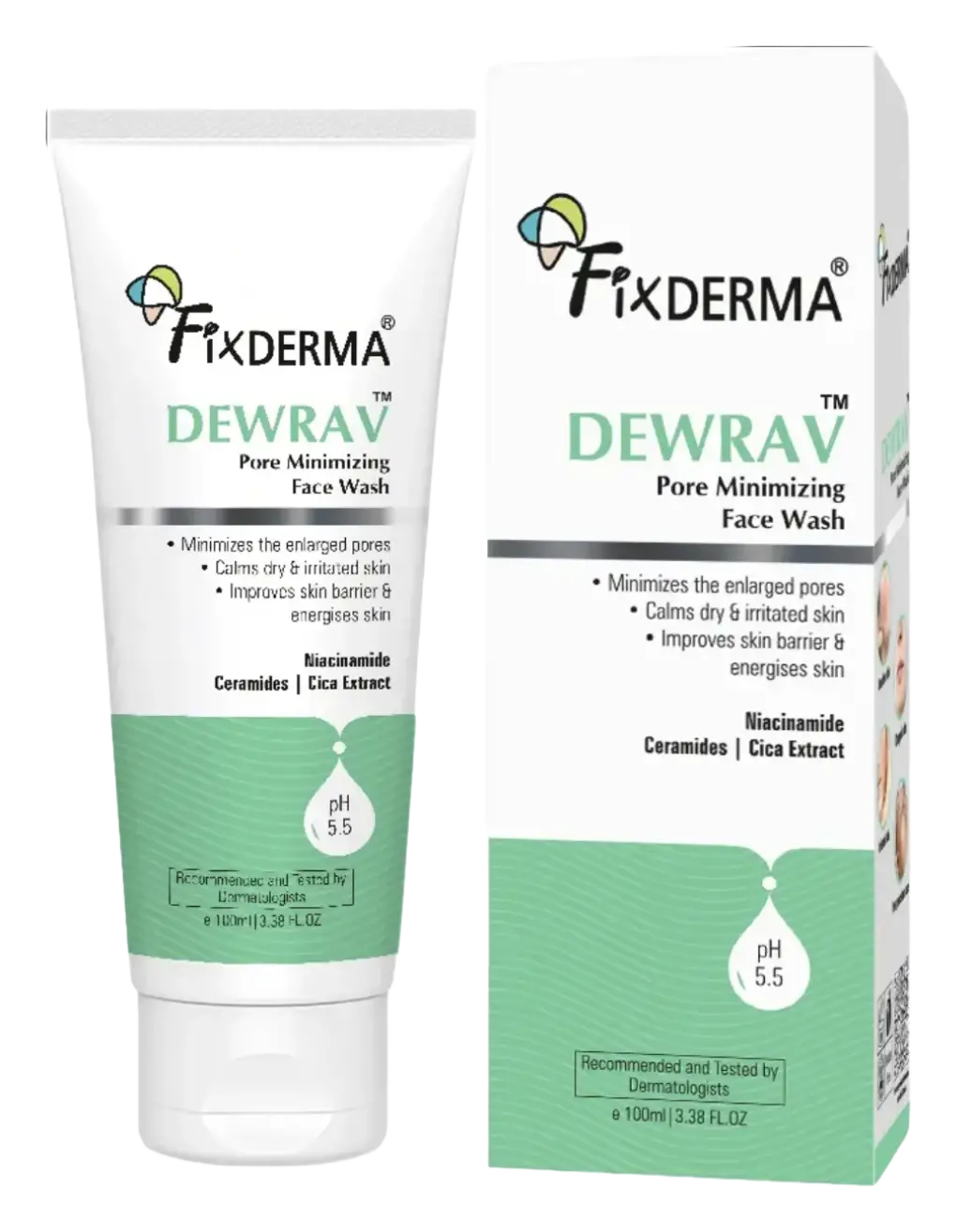 Fixderma Skincare Dewrav Pore Minimizing Face Wash