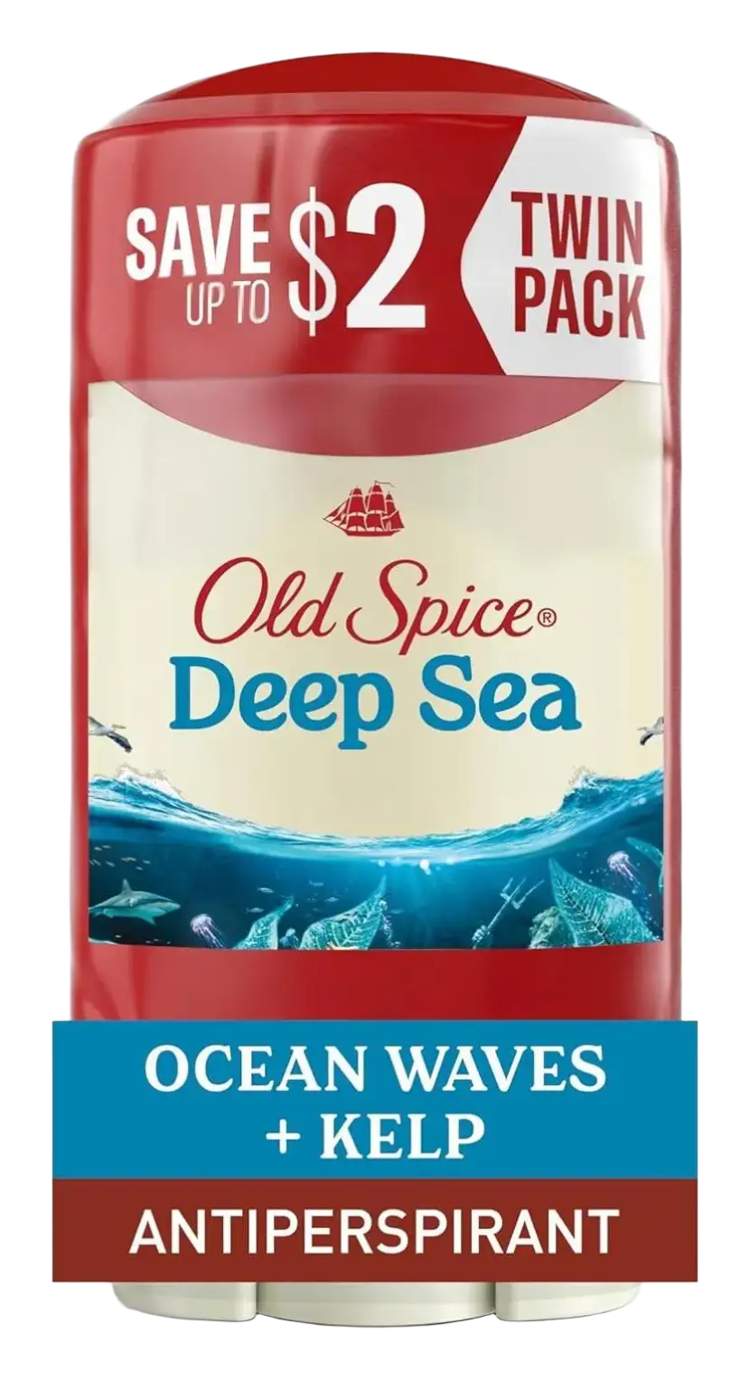 Old Spice GentleMan's Deep Sea Antiperspirant Deodorant Ocean Waves + Kelp
