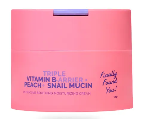 Finally Found You! Triple Vitamin B-Arrier + Peach + Snail Mucin Intensive Soothing Moisturizing Cream