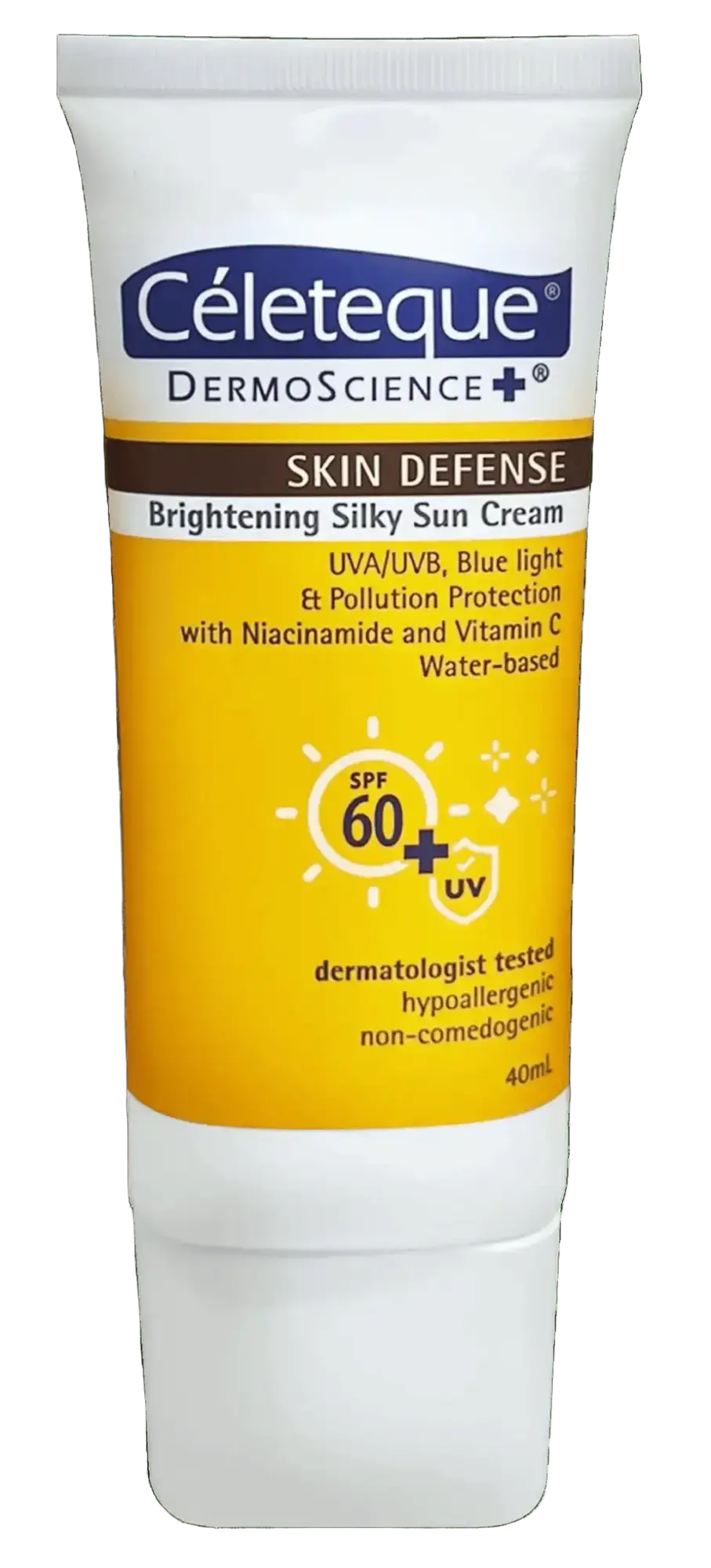 Celeteque Skin Defense Brightening Silky Sun Cream SPF 60+
