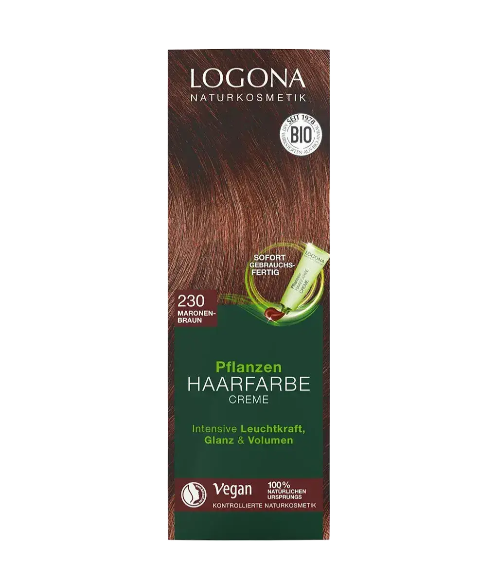 Logona Pflanzen Haarfarbe Creme 230 Maronen-Braun