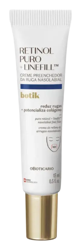 O Boticário Creme Preenchedor da Ruga Nasolabial Botik Retinol Puro + Linefill