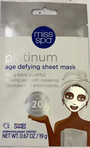 Miss Spa Platinum Age Defying Sheet Mask