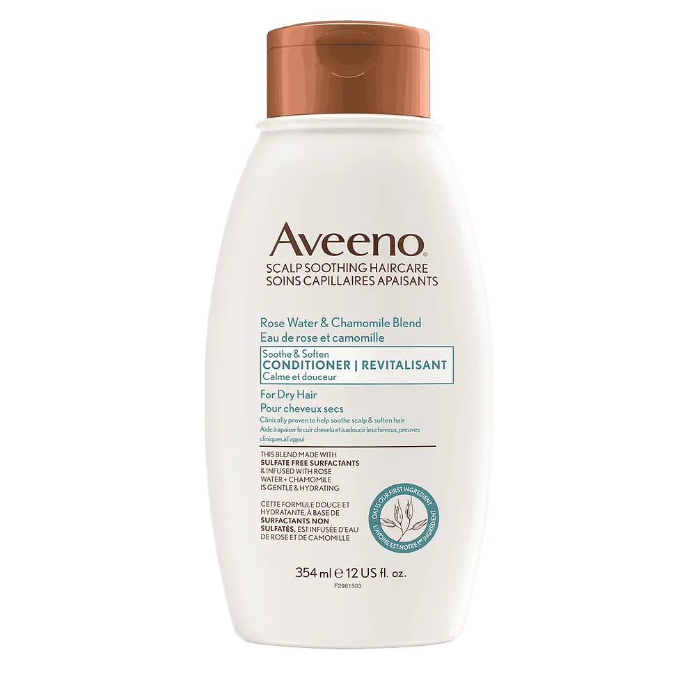 Aveeno Rose Water & Chamomile Blend Soothe & Soften Conditioner For Dry Hair