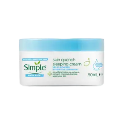 Simple Skincare Water Boost Skin Quench Sleeping Cream