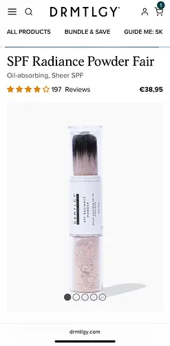DRMTLGY Spf Radiance powder 30 Fair