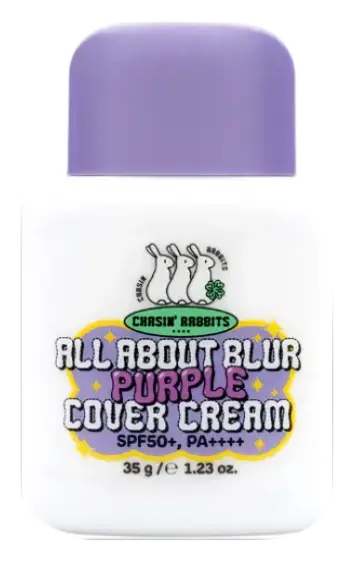 Chasin Rabbits All About Blur Purple Cover Cream SPF50+ PA++++