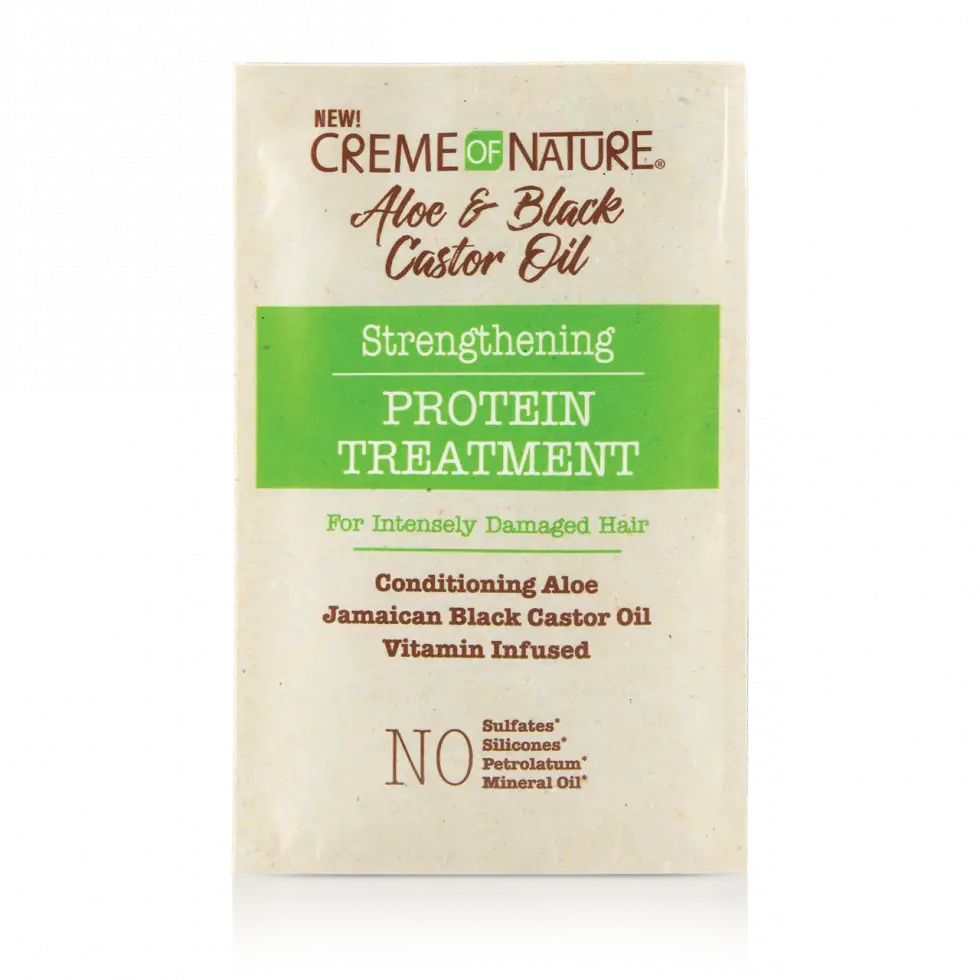 Creme of Nature Aloe & Black Castor Oil Strengthening Protein Treatment