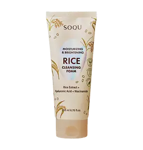 SOQU Moisturizing & Brightening Rice Cleansing Foam