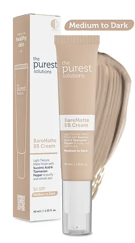 The Purest Solutions BareMatte BB Cream SPF 50+ Medium To Dark