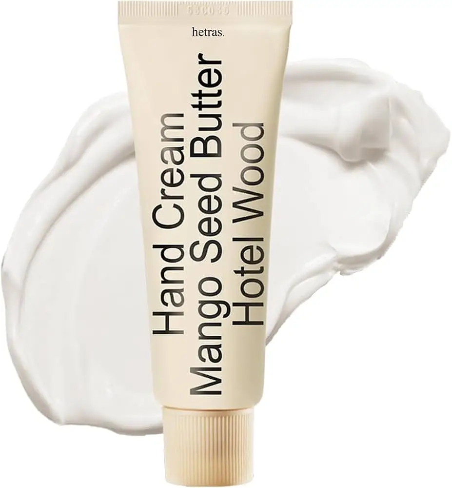 hetras. Perfumed Mango Seed Butter Hand Cream Hotel Wood