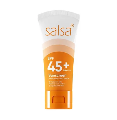 Salsa Cosmetics Sunscreen Moisturizer SPF 45+ Pa++++ Gel Cream