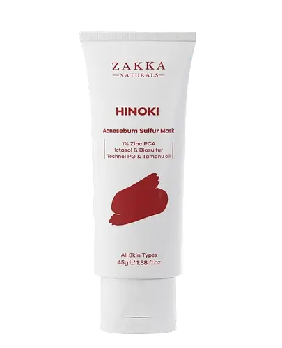 Zakka Naturals Hinoki Acnesebum Sulfur Mask