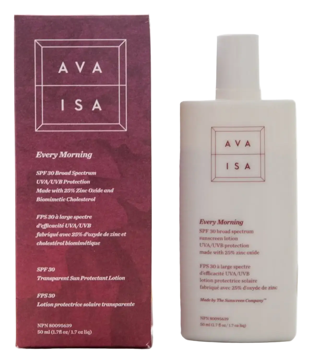 The Sunscreen Company Ava Isa Every Morning Sunscreen SPF 30
