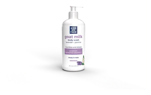 Kiss My Face Goat Milk Body Wash Lavender + Jasmine