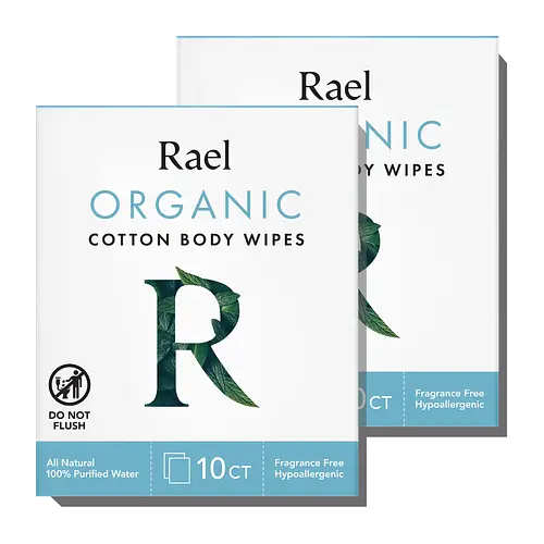 Rael Organic Cotton Body Wipes