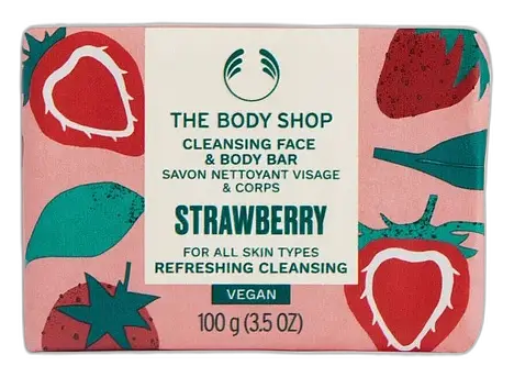 The Body Shop Cleansing Face & Body Bar Strawberry