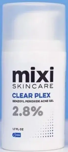 Mixi Skincare Clear Plex Benzoyl Peroxide Acne Gel 2.8%