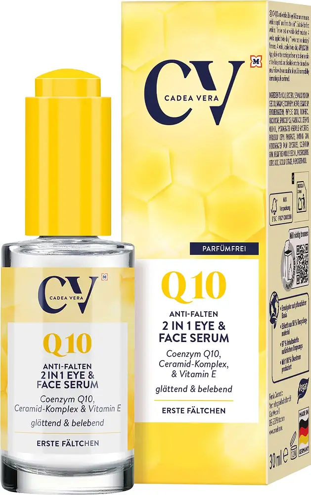 Cadea Vera Q10 Anti-Falten 2 In 1 Eye & Face Serum