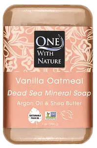 One With Nature Dead Sea Mineral Soap Vanilla Oatmeal