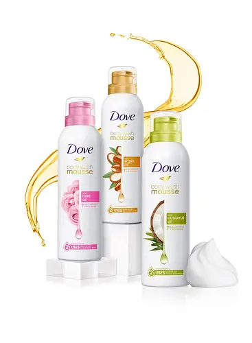 Dove Body Wash Mousse Argan Oil