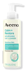 Aveeno Calm + Restore  Nourishing Oat Cleanser For Sensitive Skin US