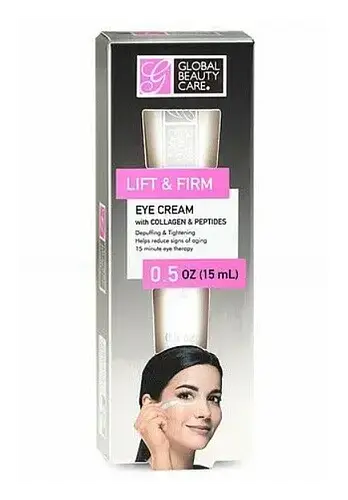 Global Beauty Care Lift & Firm Eye Cream With Collagen & Peptides