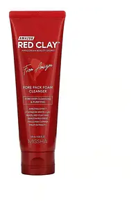 Missha Amazon Red Clay Pore Pack Foam Cleanser