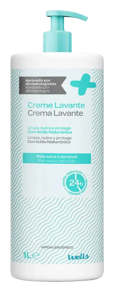 Wells Creme Lavante Pele Seca E Sensível