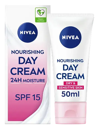 Nivea Nourishing Day Cream Dry & Sensitive Skin SPF 15 UK