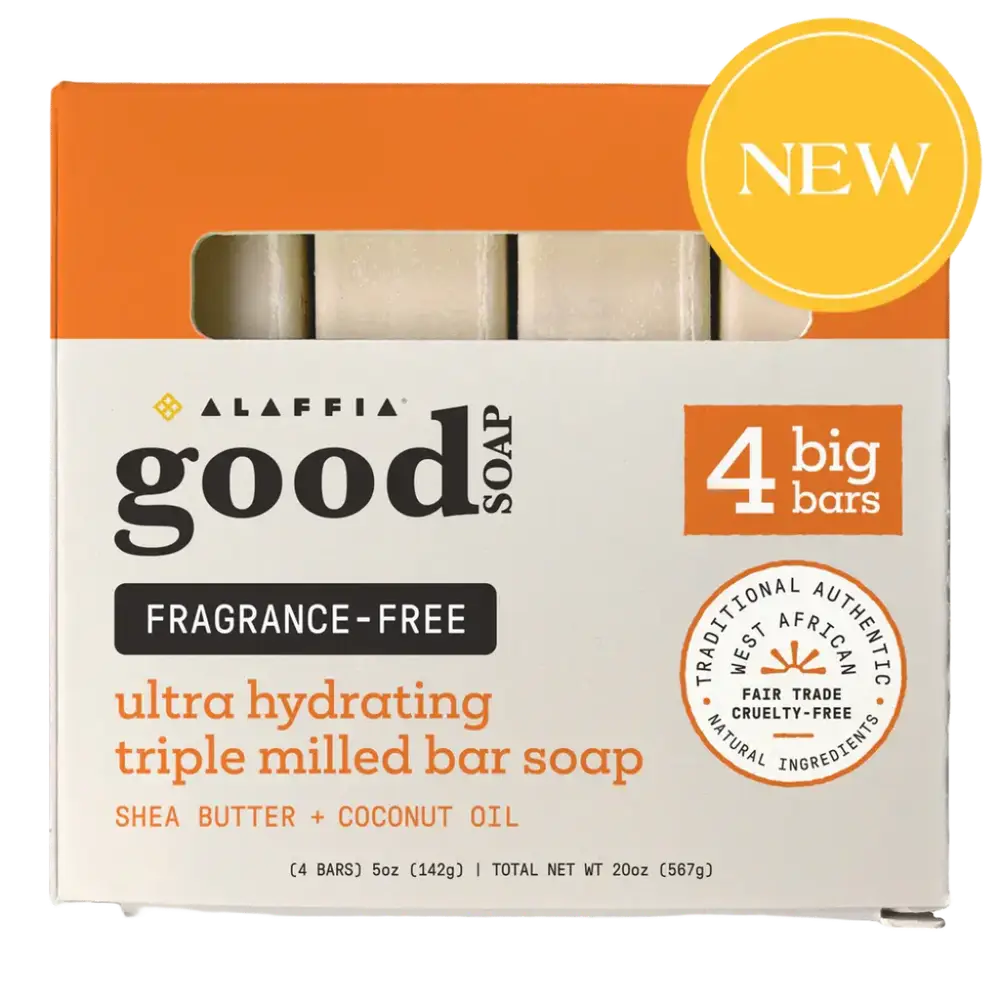 Alaffia Good Soap Bar Fragrance Free