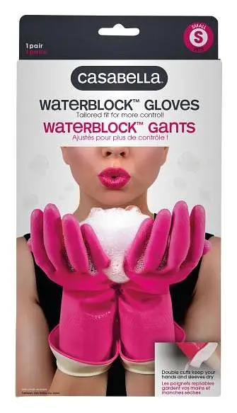 Casabella Pink WaterBlock Gloves