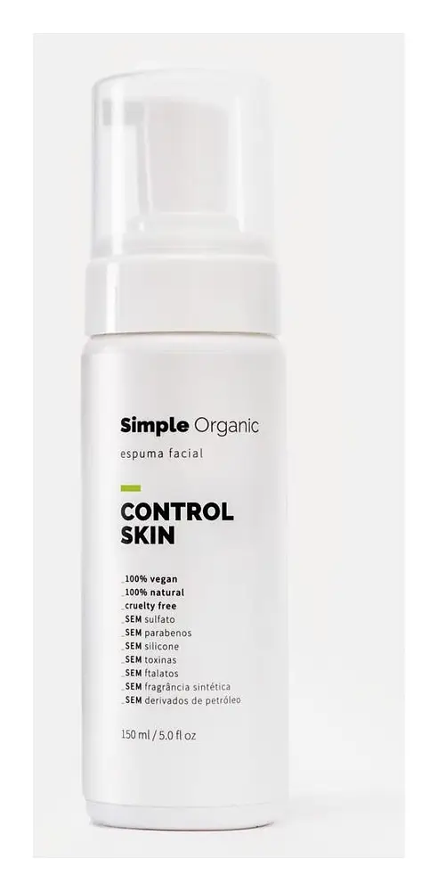 Simple Organic Espuma Facial Control Skin