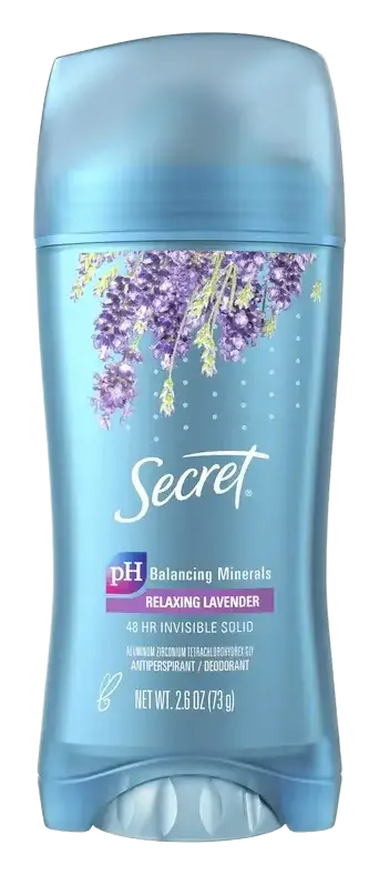Secret Invisible Solid Antiperspirant Deodorant Relaxing Lavender