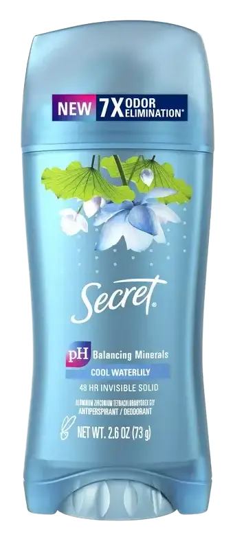 Secret Invisible Solid Antiperspirant Deodorant Cool Waterlily