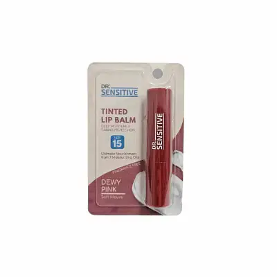 Dr. Sensitive Tinted Lip Balm SPF 15 Dewy Pink
